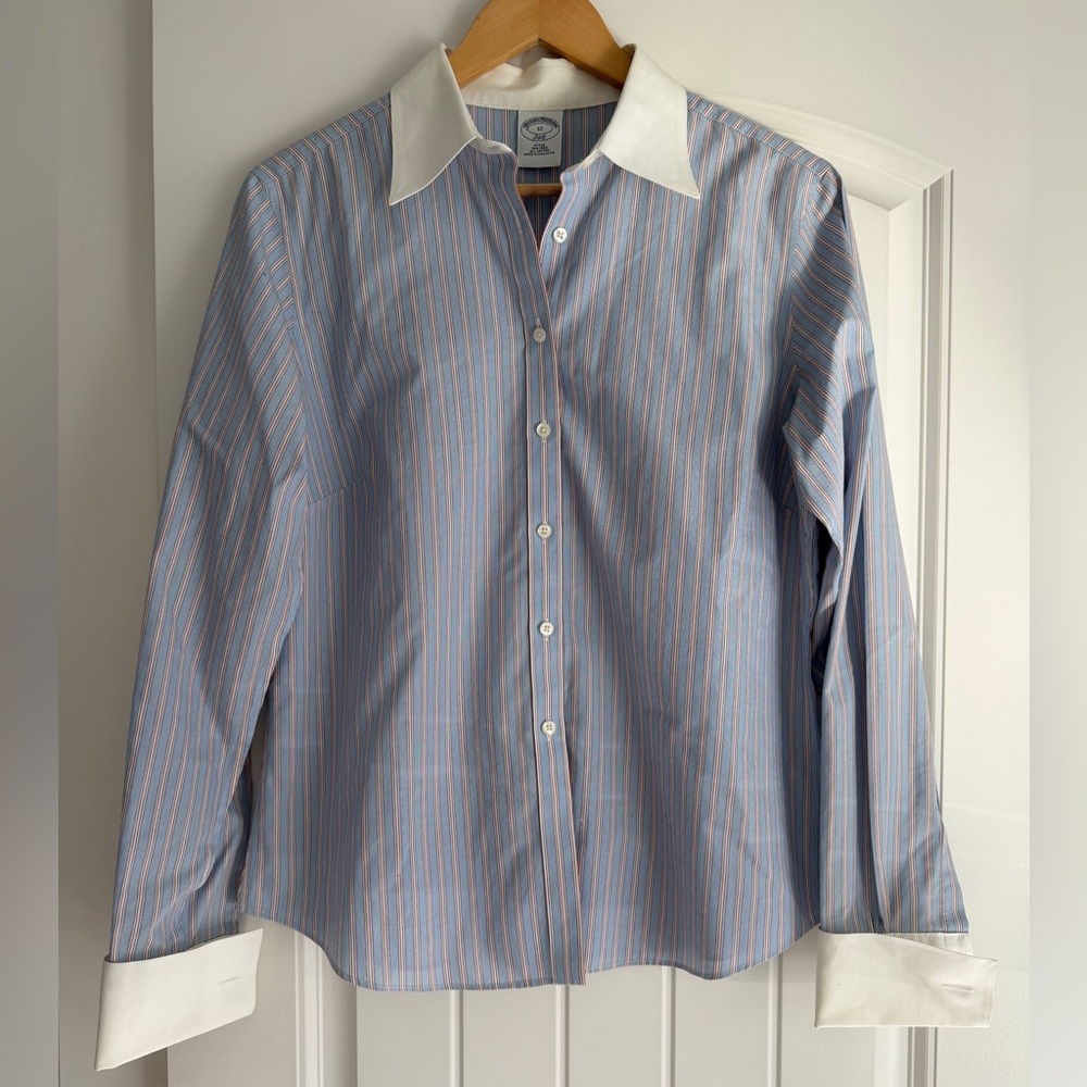 Brooks Brothers Women’s Striped Cotton Fitted Shirt